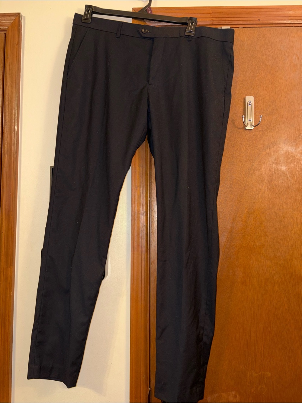 St. Patrick Black Men's Dress Pants - Straight Leg